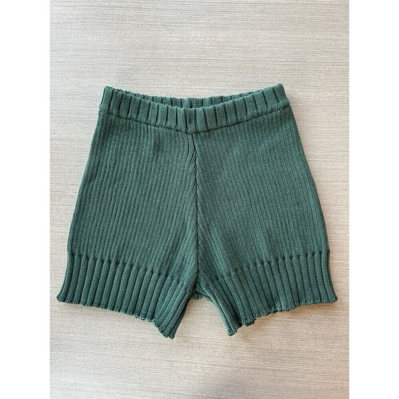 Free People Pants - Free People Beach Sweater Knitted Shorts Forest Green S/P